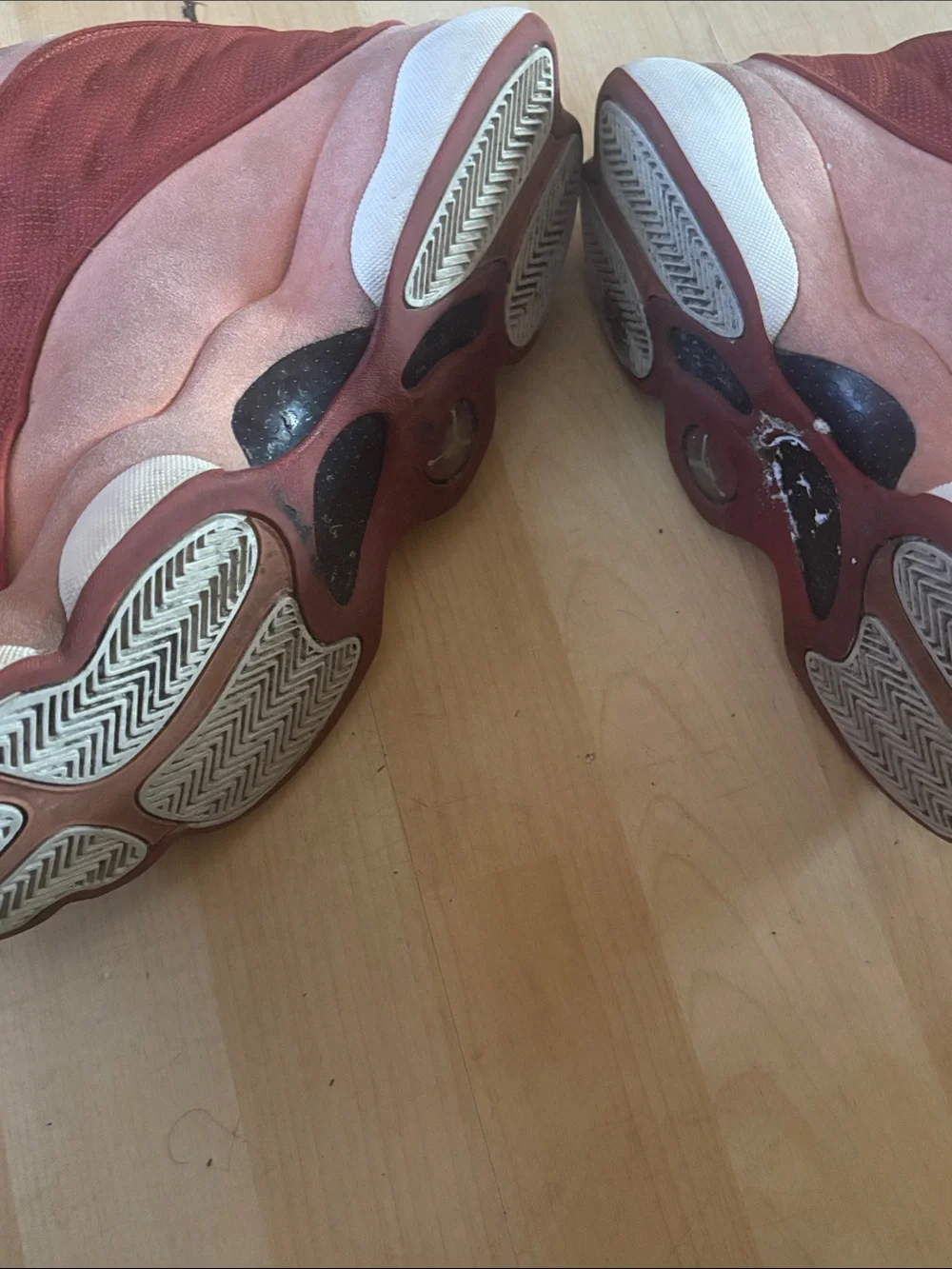 Jordan Low-Top Sneakers White and Red